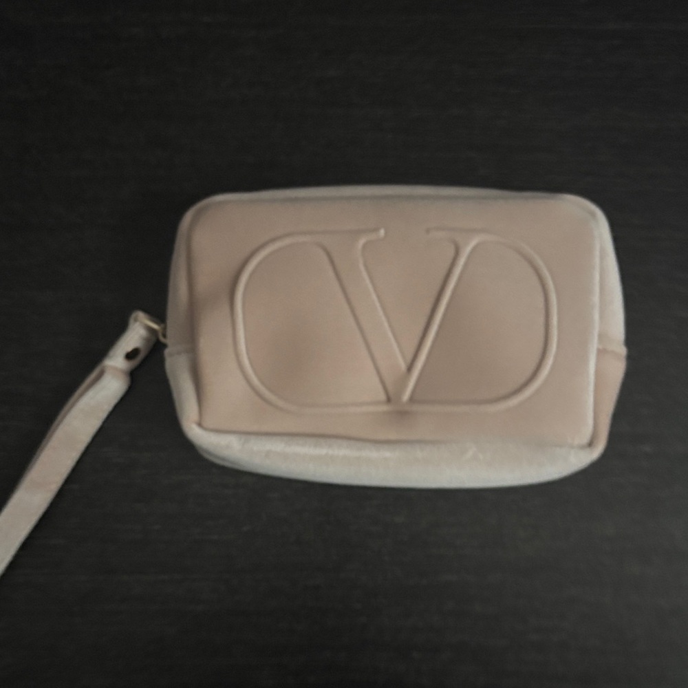 Valentino Nude Wristlet Makeup Pouch Petite Pochette